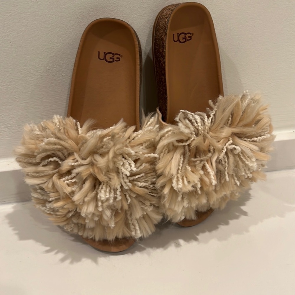 UGG Slip ons! Super Fuzzy!